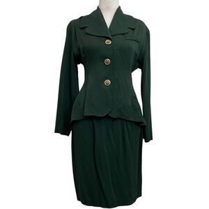 The Steps California Vintage 80s Matching Blazer & Skirt Suit Set